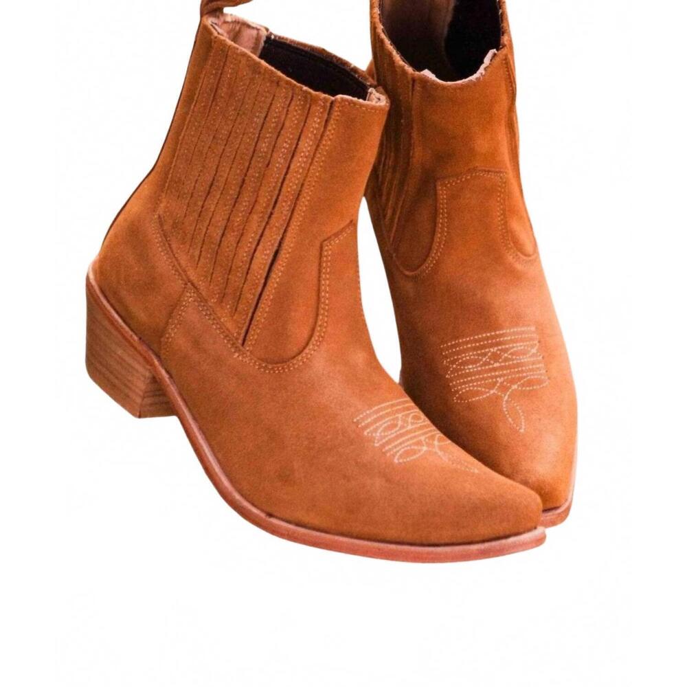 NEW AGAVE SKY women's paige ankle bootie in honey